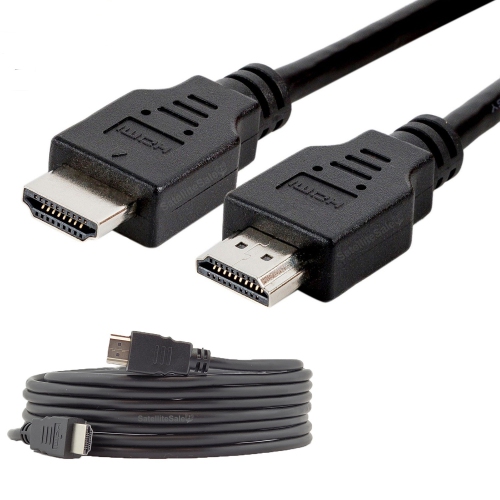 SatelliteSale Digital High-Speed 2.0 HDMI Cable 4K/60Hz 18Gbps PVC 2160p Black Cord Universal Wire