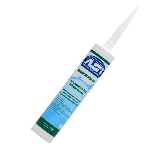 ASI Black Aquarium Silicone Sealant - 10.2 oz Fluid Cartridge