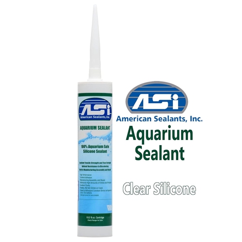 ASI Clear Aquarium Silicone Sealant - 10.2 oz Fluid Cartridge