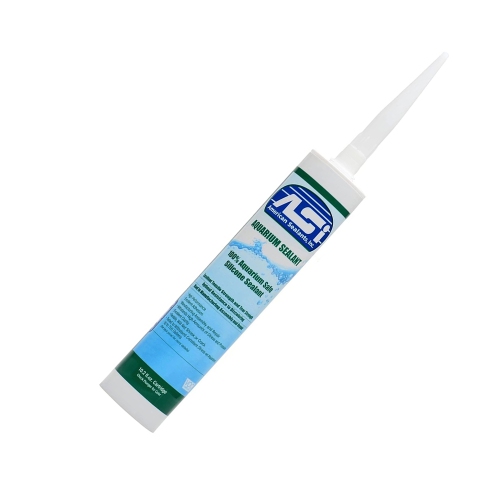 ASI Clear Aquarium Silicone Sealant - 10.2 oz Fluid Cartridge
