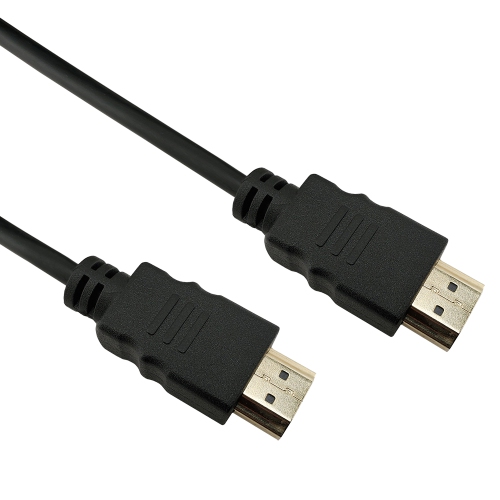 Pack of 5 Digital High-Speed 1.4 HDMI Cables 4K/30Hz 10.2Gbps PVC 2160p Black Cord Universal Wire by SatelliteSale 12 feet