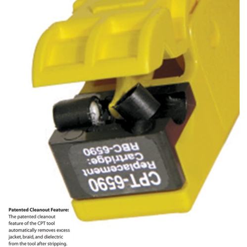 CablePrep CPT-6590-1S Drop Cable/Coax Cable Stripper, RG6/RG59