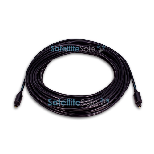 SatelliteSale Digital Toslink SPDIF Audio Optical Fiber Cable Universal Wire PVC Black Cord