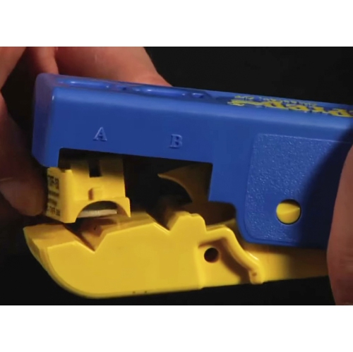 CablePrep SCPT-6591 Super CPT Cable Stripping Tool RG-6, 59, 7, and 11 Cables