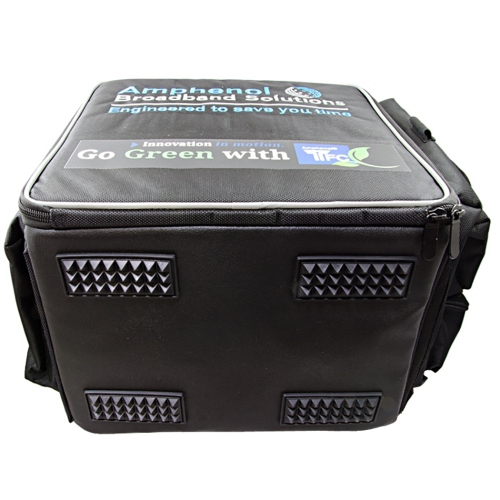 SatelliteSale Kit of Amphenol’s Innovative and Sustainable Tech Service Bag Reel and 500' White and Black Cables