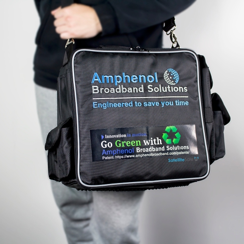 SatelliteSale Kit of Amphenol’s Innovative and Sustainable Tech Service Bag Reel and 500' White and Black Cables