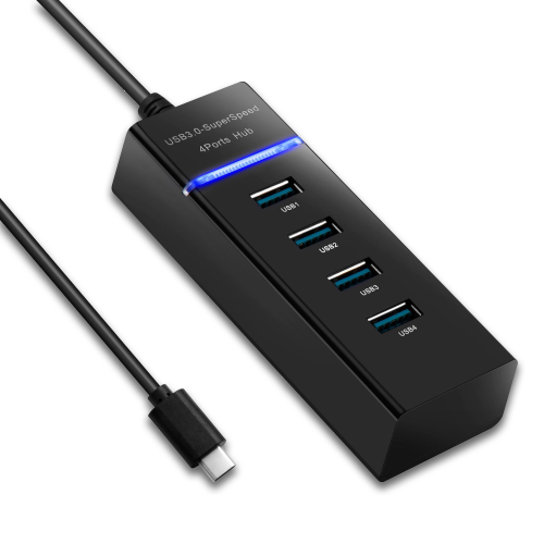 Concentrateur USB de type C SatelliteSale, 4 ports USB 3,0