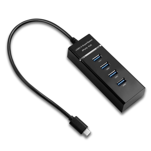 Concentrateur USB de type C SatelliteSale, 4 ports USB 3,0