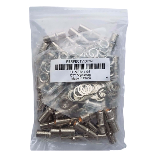 DirecTV F81 Barrel Indoor 3GHZ HF w Nut / Washer Bag of 50