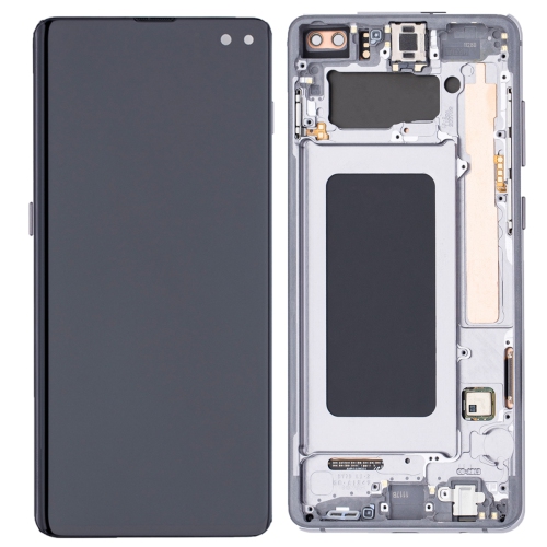 ESOURCE PARTS  Replacement Oled Display Touch Screen Digitizer Assembly With Frame for Samsung Galaxy S10+ Plus Sm-G975W - Ceramic In Black