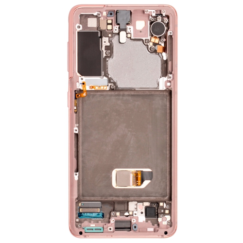 Refurbished - OLED Display Touch Screen Digitizer Assembly With Frame For Samsung Galaxy S21 5G (SM-G991W) - Phantom Pink
