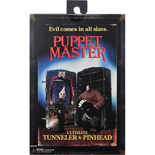 HORROR  Puppet Master 4 Inch Action Figure Ultimate 2-Pack - Pinhead & Tunneler