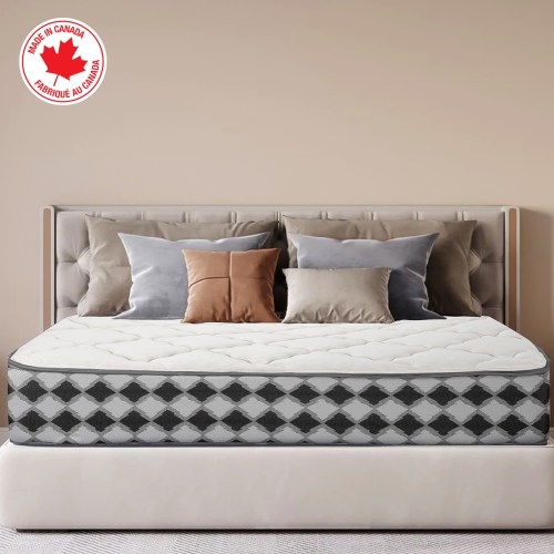ViscoLogic Nest Supreme - Made in Canada - High-Density Orthopedic Foam Medium Firm Feel Full Mattress, CertiPUR-US® Certified Foam, Full