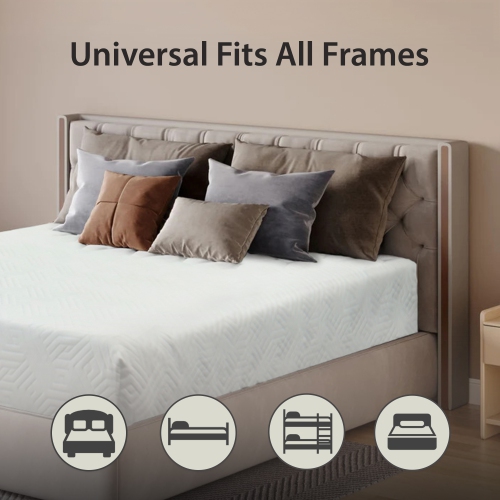 ViscoLogic Nest Supreme - fabriqué au Canada - matelas mousse orthopédique haute densité moyennement ferme, mousse certifiée CertiPUR-US®, grand lit