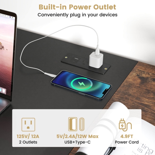 Costway 59" Home Office Computer Desk Study Laptop Table Detachable Shelf