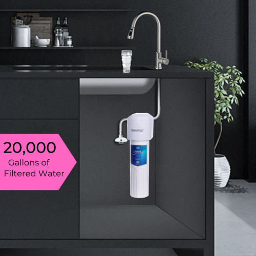 Drinkpod 20,000 Gallon Capacity Under Sink Water Filter System