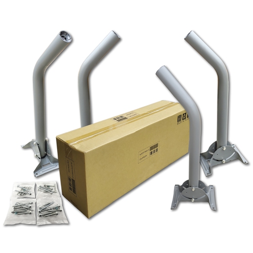 DIRECTV  Lot Of 4 Slimline Foot Mast Pole 2 Inches Od Ka/ku Mount Roof Wall