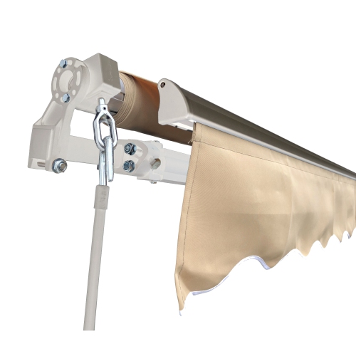 ALEKO AW10X8BEIGE29 Retractable Home Patio Canopy Awning 10 x 8 Feet, Beige color