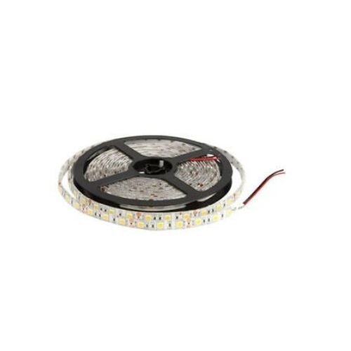 LED Light Strip Warm White Flexible Waterproof 5050 SMD 12V w/ Power 15Ft 5M