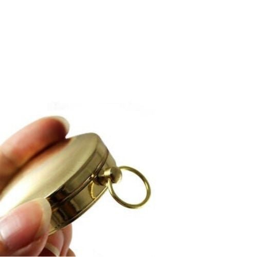 Accessoire de randonnée de camping de style militaire en laiton Compass Pocket pour montres