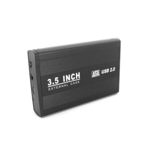 3.5 SATA EXTERNAL ENCLOSURE USB 2.0 HARD DRIVE DISK BK