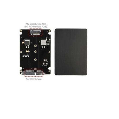 2.5 Inch SATA to M2 NGFF SSD Enclosure Converter Internal / External Adapter