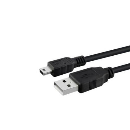 Nouveau câble USB 6 pi 6F noir 2.0 mâle A vers mini B 5 broches