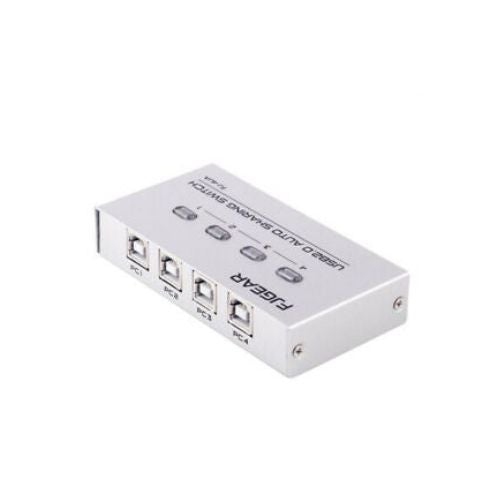 GNS  4 Port USB2.0 Auto Sharing Switch Hub for Printer Scanner Keyboard New