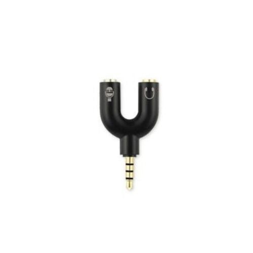 4 Position Pole 3.5mm Stereo Splitter Audio to Mic Headset Jack Plug Y Adapter B