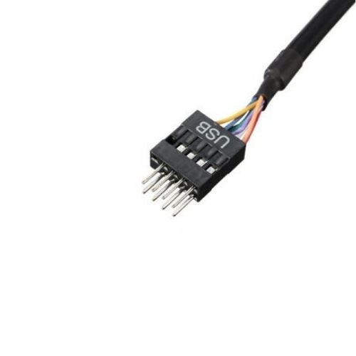 USB 3.0 20-Pin Motherboard Header Female to USB 2.0 9-Pin Male Adapter Cable