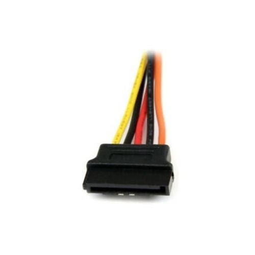 20cm SATA 15-Pin Male to 2 x 15P Female 90 Degree Y Splitter Adapter Power Cable