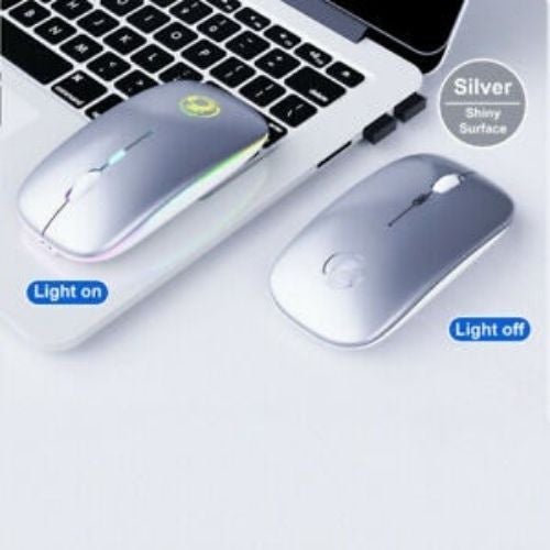 Mouse Wireless Computer Bluetooth 5.0 USB Rechargeable Silent Ergonomic Mice
