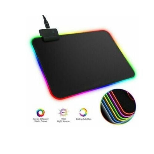 GNS  Gaming Mouse Pad RGB Led Light Color Switching for Computer Laptop Colorfull
