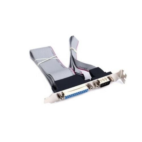 GNS  Motherboard Parallel Db25 Serial 9Pin Rs232 Db9 Com Port Cable Connector Bracket