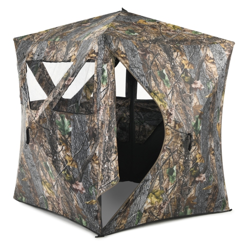La tente de chasse Pop-up camouflage pour la chasse au sol de PatioJoy convient à 3 personnes