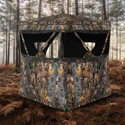 Tente de chasse portative 3 personnes de PatioJoy pour la chasse au vrai bois de camouflage