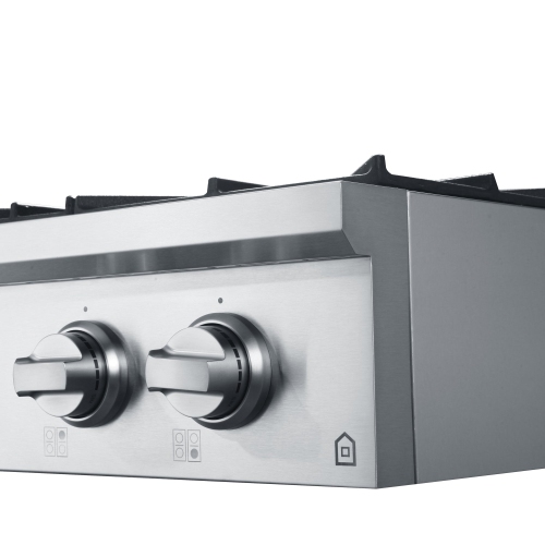 Ancona 48 in. Commercial Style Stainless Steel Slide-In Gas Cooktop