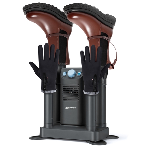 Costway Electric Shoe Boot Dryer 4 Shoes W/ Ozone Disinfection 180 Mins Timer