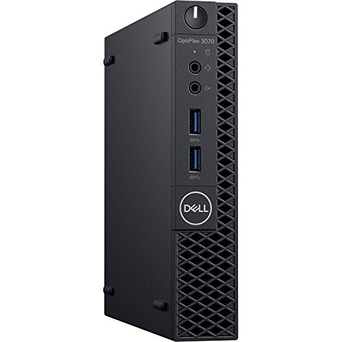 Refurbished - DELL Optiplex 3070 (Latest Model) Micro PC (MFF) Core i3-9100T (3.10Ghz Quad Core) 8GB DDR4 RAM 256GB PCIe M.2 SSD Windows 10