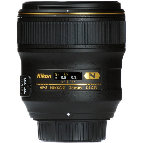 Nikon AF-S NIKKOR 35mm f/1.4G Lens Includes Filter Kits and Tripod