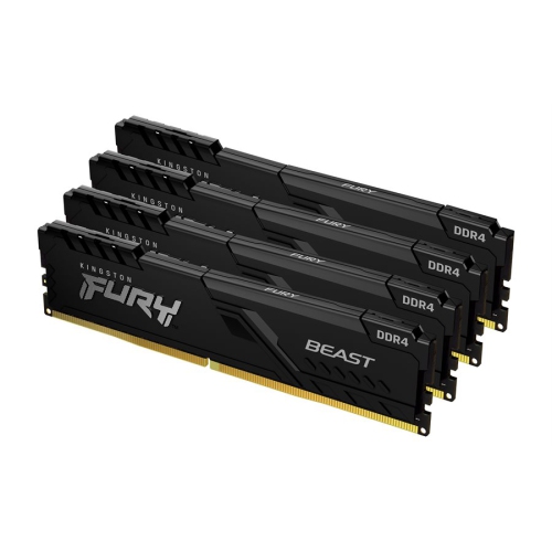 Kingston 32GB 3200MHz DDR4 CL16 DIMM (Kit of 4) FURY Beast Black