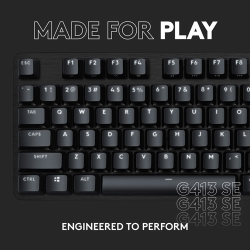 Clavier de jeu mécanique rétroéclairé G413 SE de Logitech
