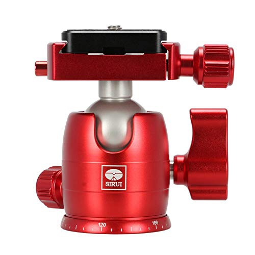 SIRUI  B-00 Aluminum Mini Ball Head With Ty-C10 Plate, 11 Lb Capacity In Red