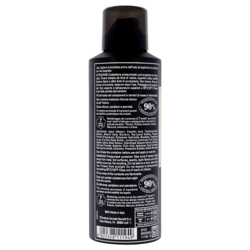 Black Juniper Energising Shaving Foam by LErbolario for Men - 6.7 oz Shave Foam
