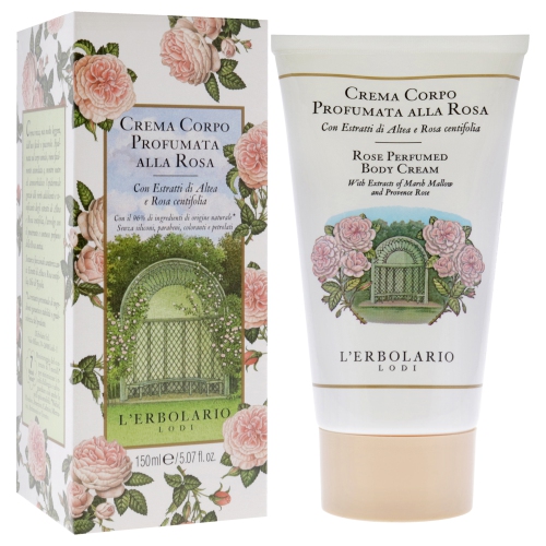 Perfumed Body Cream - Rose by LErbolario for Unisex - 5.07 oz Body Cream