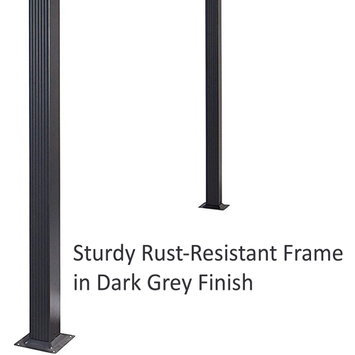 ALEKO PERGSAND DIY Frame 9 x 9 Feet Aluminum Grape Trellis Pergola Outdoor Canopy Gazebo, Sand Color