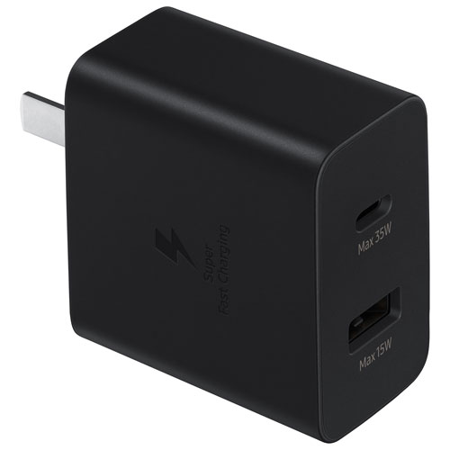 Samsung 35W Fast Charging USB-C & USB-A Duo Power Adapter | Best Buy Canada