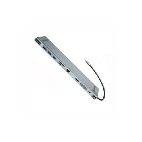 GNS  USB Type C 3.1 Docking Station Hub VGA HDMI Video Converter Giga LAN Card Reader