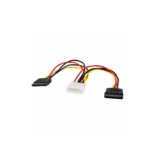 4 – Câble adaptateur d’alimentation pour disque dur SATA 15 broches en y IDE vers 2 Serial ATA 15 broches, 15 cm