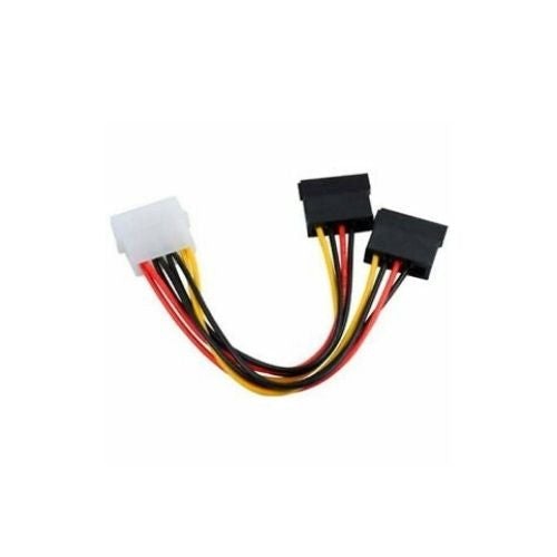 4 – Câble adaptateur d’alimentation pour disque dur SATA 15 broches en y IDE vers 2 Serial ATA 15 broches, 15 cm